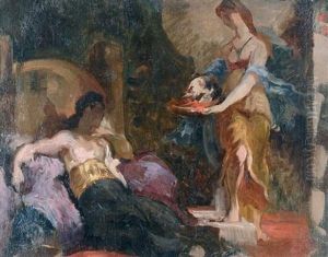 Salome Et La Tete De Saint Jean Baptiste (+ 5 Others; Set Of 6) by Henri Leopold Levy