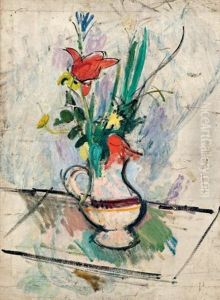 Bouquet De Fleurs Au Pichet