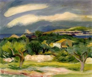 Kustenlandschaft Bei Sanary by Rudolf Levy