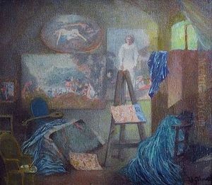 L'atelier Reve De Watteau by Lucien Levy-Dhurmer