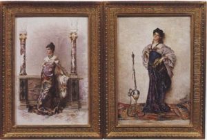 Femme A L'orientale by Lucien Levy-Dhurmer