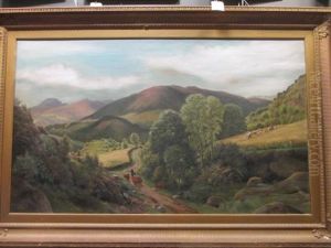 Harvest In The Highlands, Glen Urquhart, by Arthur James Lewis