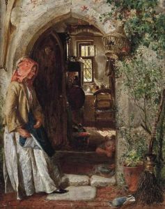 At The Doorway by Charles James Lewis