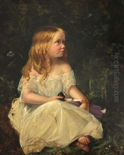 A Young Girl With Her Doll - view 1