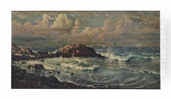 Waves Off A Rocky Coast - view 1
