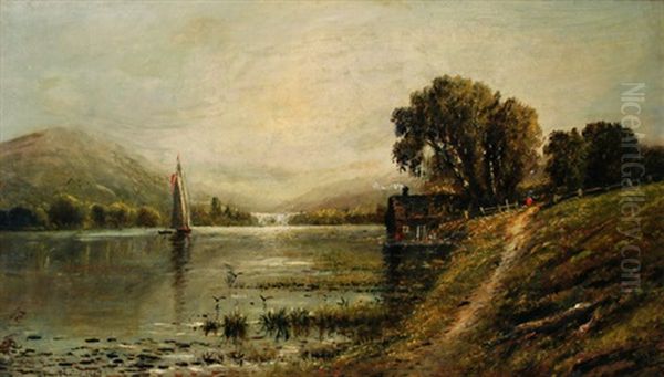 Sailboat On The Lake - view 1
