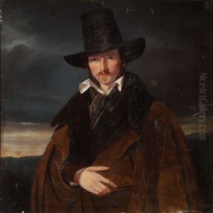 Wilhelm Bendz' German Friend by Wilhelm Ferdinand Bendz