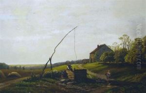 Farm Landscape by Edmund Darch Lewis
