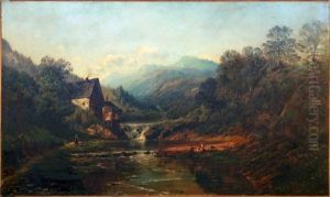 River Landscape With Figures