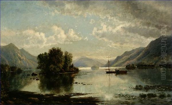 Gathering Storm On A River - view 1