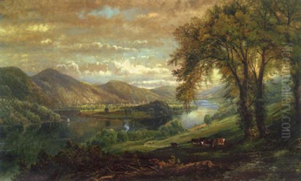 River Landscape With Vista - view 1