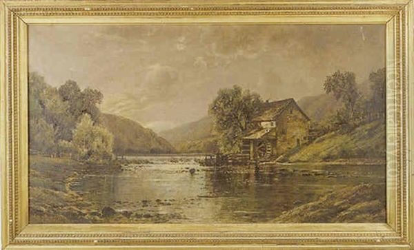 Landscape With Mill, River And Mountains - view 1