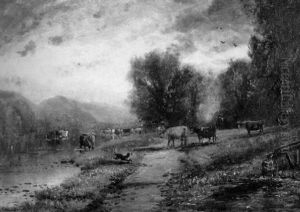 The Watering Place by Edmund Darch Lewis