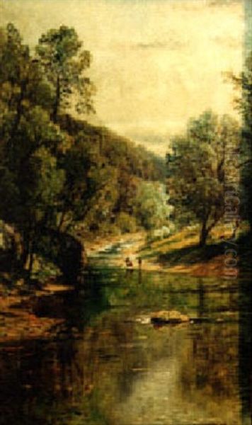 Fishing In A Stream - view 1