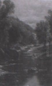 Figures By The River by Edmund Darch Lewis