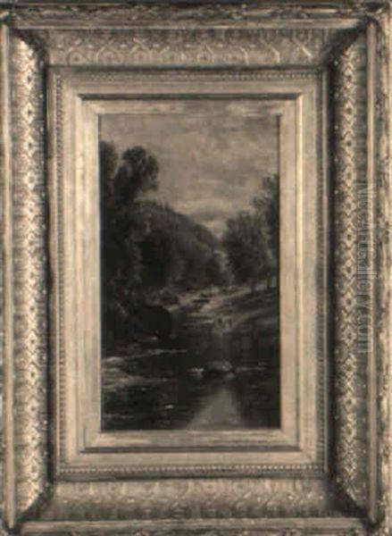 The Wissahickon... (fishing Scene) - view 1
