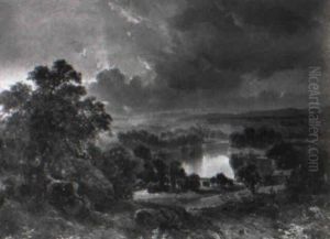 Scene In Chester Valley by Edmund Darch Lewis