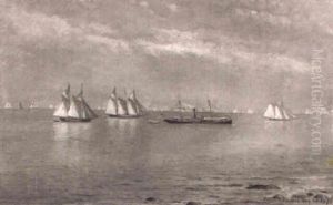 Yacht Racing Offshore And Committee Boat