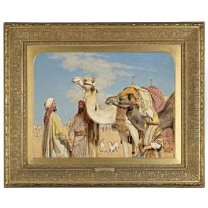 Greeting In The Desert, Egypt by John Frederick Lewis