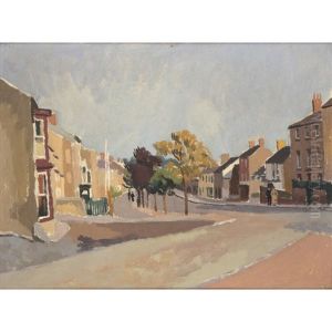 Welsh Village Scene by Morland Lewis