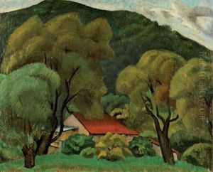 La Maison Au Pied De La Colline by Sonia Lewitska