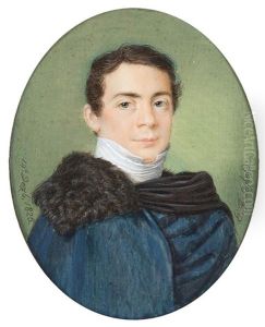 A Portrait Of A Gentleman With A Fur-trimmed Cape