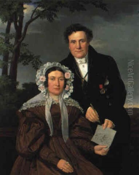 Herr & Frau Johann Fritz In Landschaft - view 1
