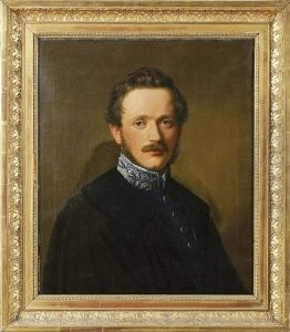 Portrats Der Pauline Freifrau Von Koenig-warthausen Und Friedrich Freiherr
Von Koenig-warthausen (pair)