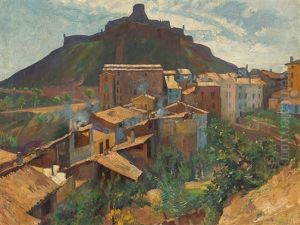 Southern Village Landscape by Kurt Leyde