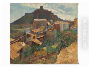 Southern Village Landscape by Kurt Leyde