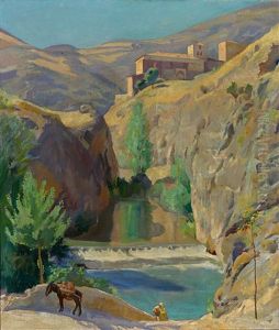 Schlucht Mit Fluss Aus Alvarrocin. Spanische Landschaft by Kurt Leyde