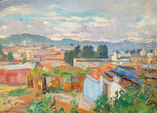 Panoramic View Of Quetzaltenango In Guatemala - view 1