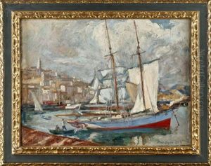 Sudlicher Bootshafen by Kurt Leyde