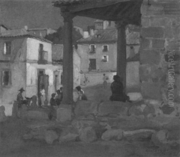 Nachmittagstimmung Vor Hausern In Avila - view 1