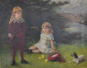 In The Gardens At The Hall, Wirksworth by Otto Leyde