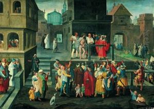 Le Christ Presente Au Peuple by Lucas Van Leyden
