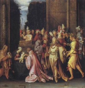 L'adoration Des Mages by Lucas Van Leyden
