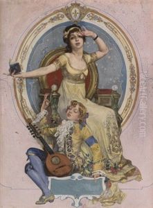 Poetry And Music by Frank Xavier Leyendecker