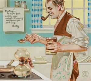 Recipe For Coffee by Frank Xavier Leyendecker