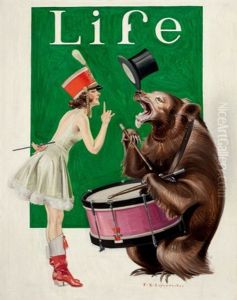 The Balance Of Power, Life Magazine Cover by Frank Xavier Leyendecker