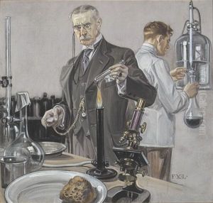 Scientist Heating Test Tube (illus. For Howard Watch) Scientist Heating Test Tube (illus. For Howard Watch)