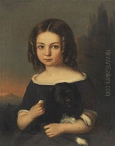 Madchenbildnis Mit Hund