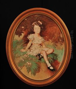 Madchenbildnis Mit Hund by Joseph Christian Leyendecker