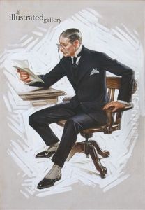 Madchenbildnis Mit Hund by Joseph Christian Leyendecker