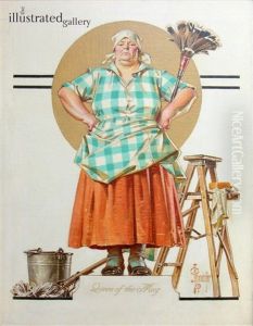 Madchenbildnis Mit Hund by Joseph Christian Leyendecker