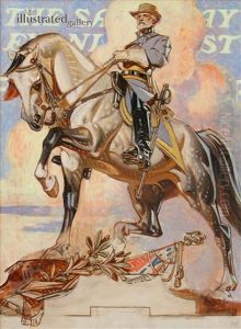 Madchenbildnis Mit Hund by Joseph Christian Leyendecker