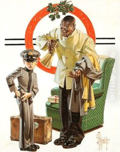 Madchenbildnis Mit Hund by Joseph Christian Leyendecker