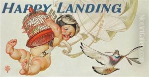 Madchenbildnis Mit Hund by Joseph Christian Leyendecker