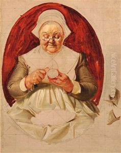 Madchenbildnis Mit Hund by Joseph Christian Leyendecker