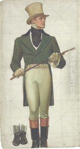 Madchenbildnis Mit Hund by Joseph Christian Leyendecker